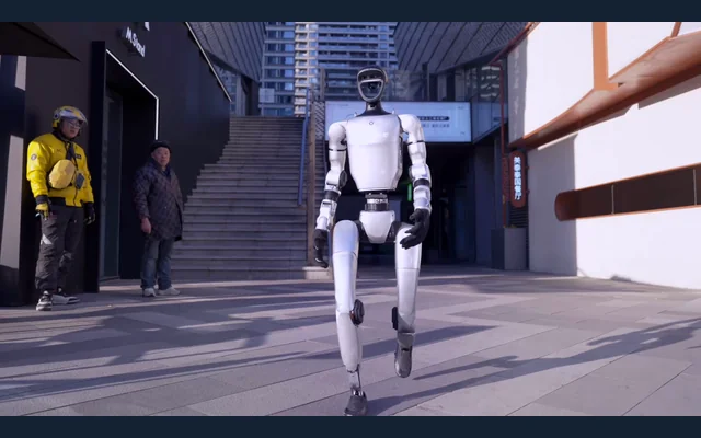Robot umanoidi: I passi alternati si coordinano con busto e braccia per produrre la camminata bipede.