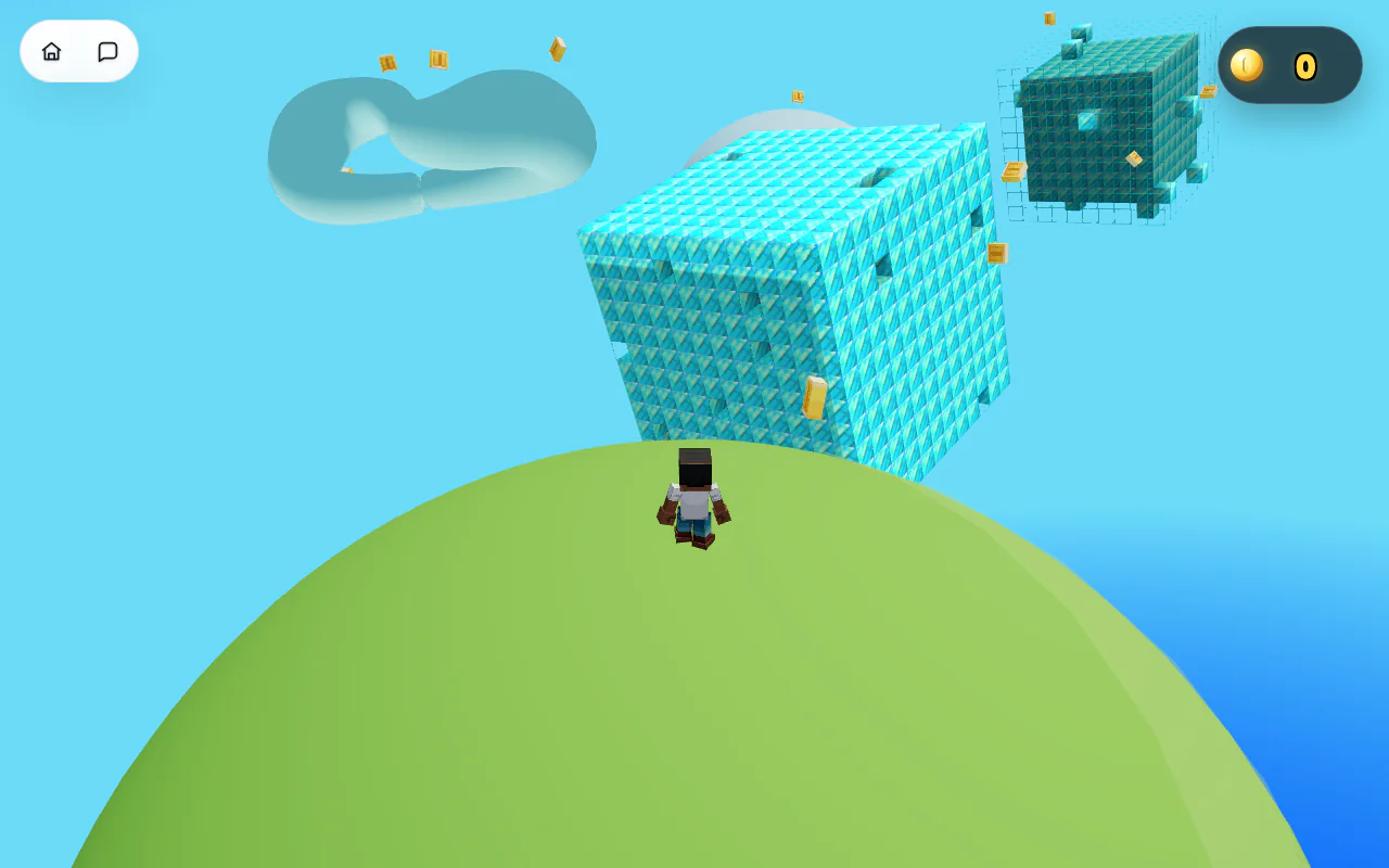 Planet Jumper 3D multiplayer platformer (generated with Vibe Coding)