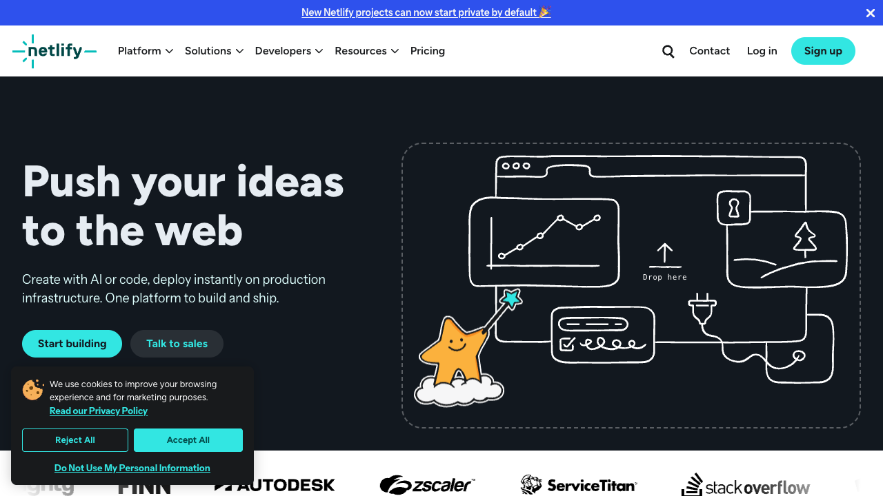 Netlify 首頁