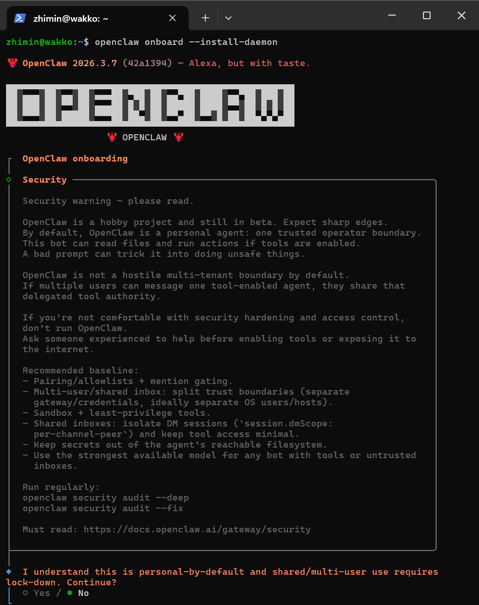 openclaw onboard configuration wizard