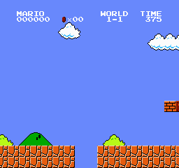 Mario 模拟器中的一帧游戏画面